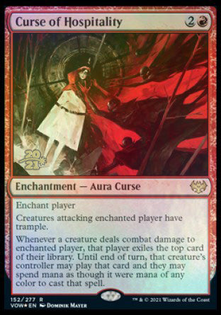 Curse of Hospitality [Innistrad: Crimson Vow Prerelease Promos] | Cracking-Singles