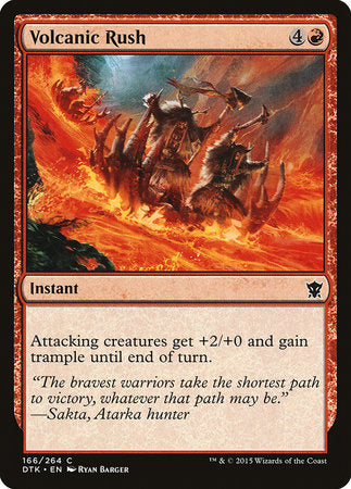 Volcanic Rush [Dragons of Tarkir] | Cracking-Singles