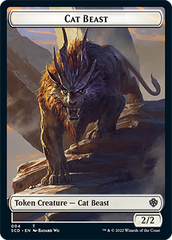 Elf Warrior // Cat Beast Double-Sided Token [Starter Commander Decks] | Cracking-Singles