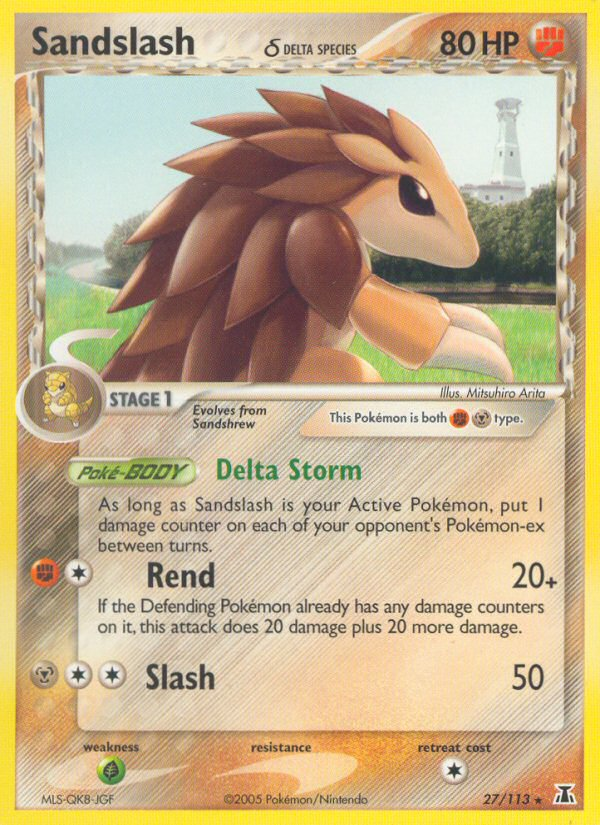 Sandslash (27/113) (Delta Species) [EX: Delta Species] | Cracking-Singles