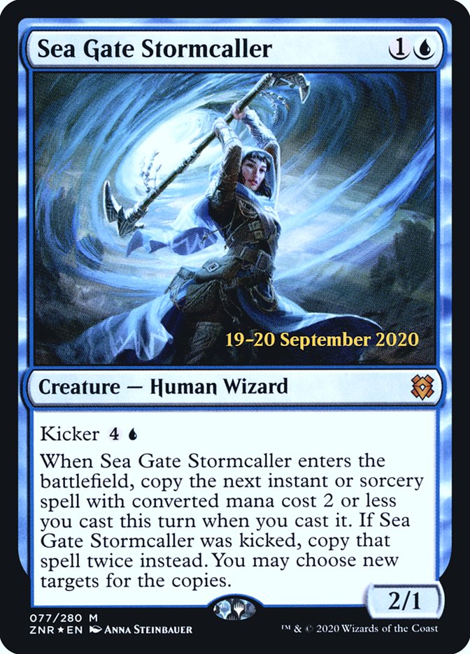 Sea Gate Stormcaller  [Zendikar Rising Prerelease Promos] | Cracking-Singles