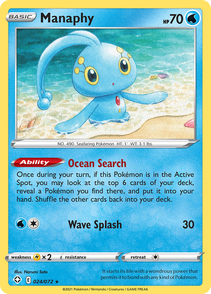 Manaphy (024/072) [Sword & Shield: Shining Fates] | Cracking-Singles