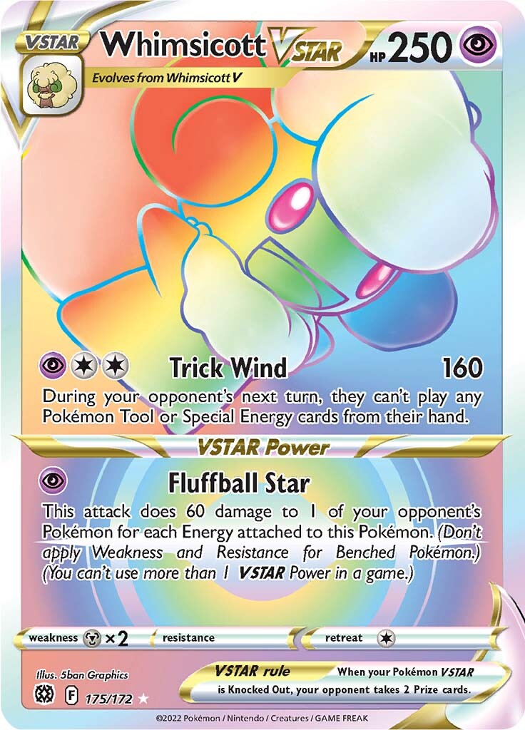 Whimsicott VSTAR (175/172) [Sword & Shield: Brilliant Stars] | Cracking-Singles