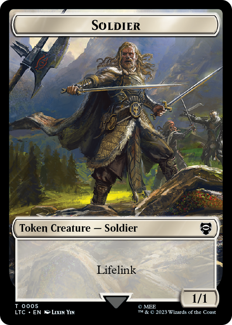 Soldier // Food Token [The Lord of the Rings: Tales of Middle-Earth Commander Tokens] | Cracking-Singles