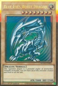 Blue-Eyes White Dragon [MAGO-EN001] Gold Rare | Cracking-Singles