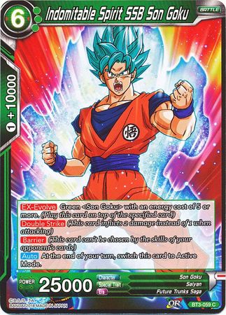 Indomitable Spirit SSB Son Goku [BT3-059] | Cracking-Singles