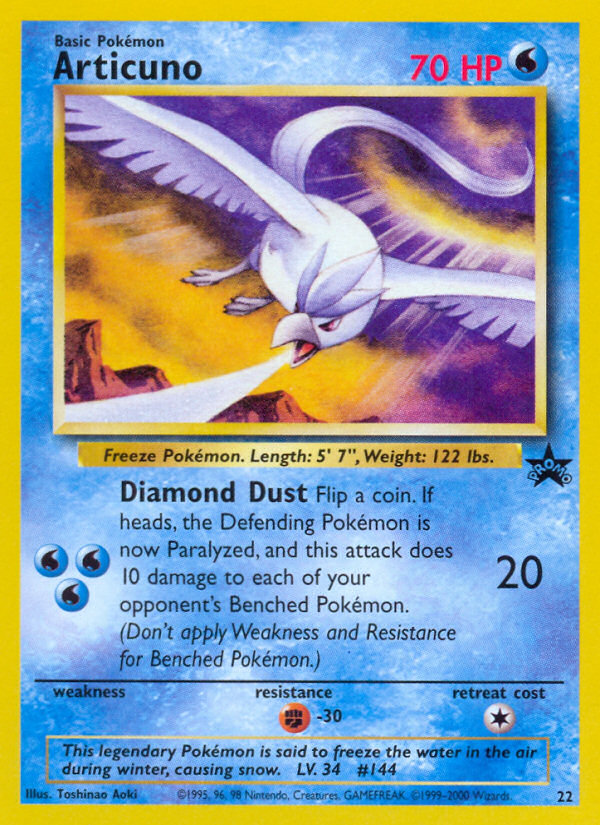 Articuno (22) [Wizards of the Coast: Black Star Promos] | Cracking-Singles