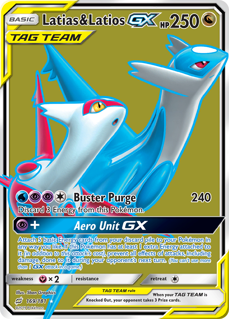 Latias & Latios GX (169/181) [Sun & Moon: Team Up] | Cracking-Singles