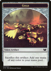 Gold // Knight (005) Double-Sided Token [Commander 2015 Tokens] | Cracking-Singles