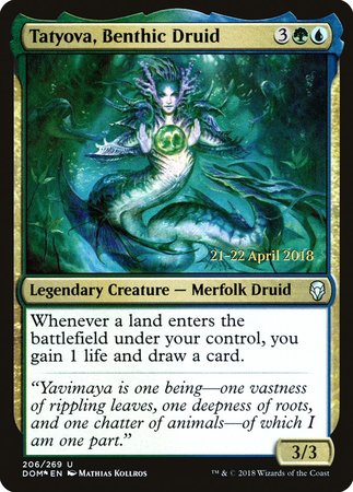 Tatyova, Benthic Druid [Dominaria Promos] | Cracking-Singles