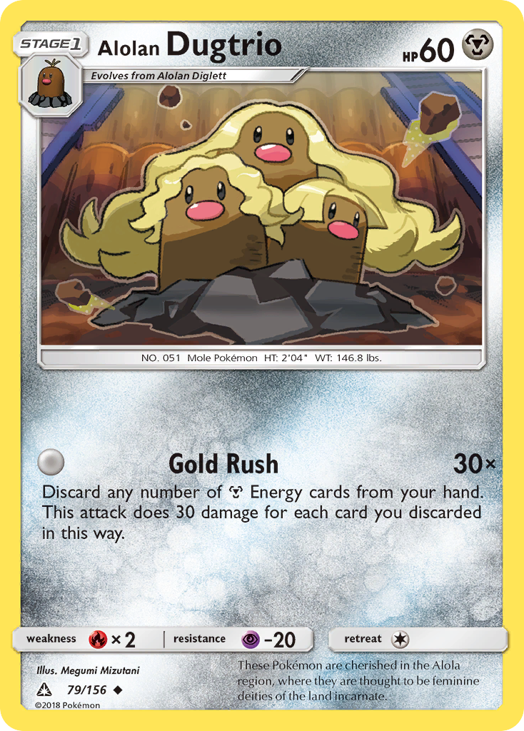 Alolan Dugtrio (79/156) [Sun & Moon: Ultra Prism] | Cracking-Singles