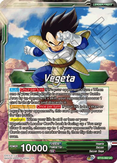 Vegeta // Vegeta, Destined Confrontation (BT15-062) [Saiyan Showdown Prerelease Promos] | Cracking-Singles