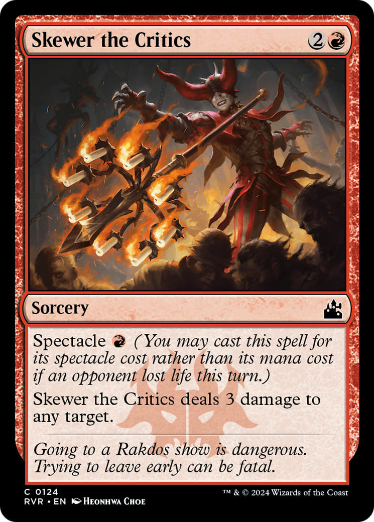 Skewer the Critics [Ravnica Remastered] | Cracking-Singles