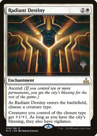 Radiant Destiny [Rivals of Ixalan Promos] | Cracking-Singles