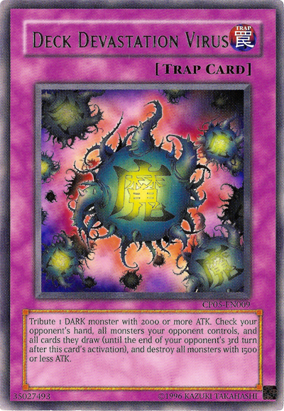 Deck Devastation Virus [CP05-EN009] Rare | Cracking-Singles