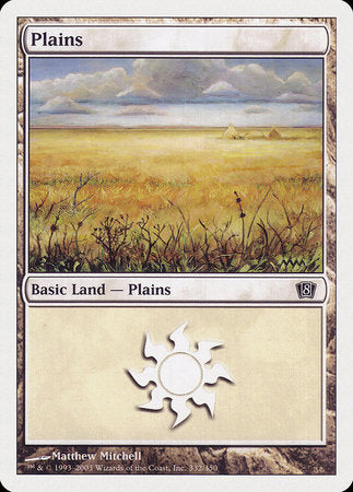 Plains (332) [Eighth Edition] | Cracking-Singles