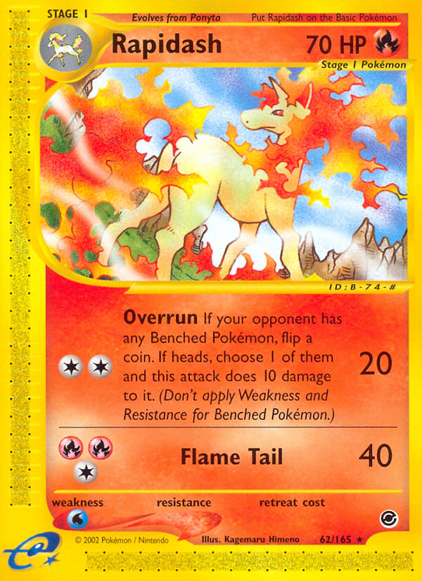 Rapidash (62/165) [Expedition: Base Set] | Cracking-Singles