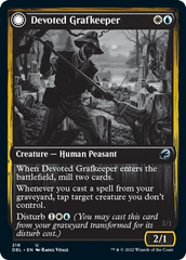 Devoted Grafkeeper // Departed Soulkeeper [Innistrad: Double Feature] | Cracking-Singles