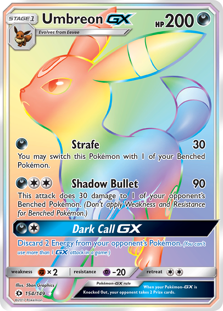 Umbreon GX (154/149) [Sun & Moon: Base Set] | Cracking-Singles