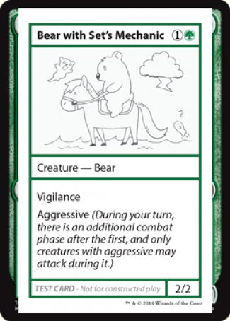 Bear with Set's Mechanic (2021 Edition) [Mystery Booster Playtest Cards] | Cracking-Singles