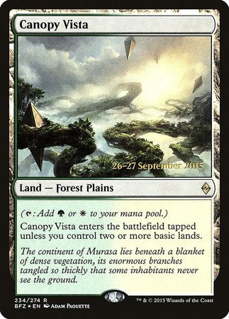 Canopy Vista [Battle for Zendikar Prerelease Promos] | Cracking-Singles