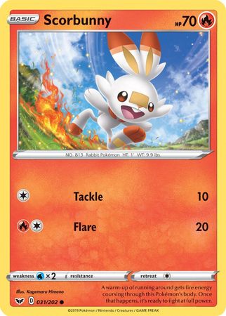 Scorbunny (031/202) (Premium Collection) [Sword & Shield: Base Set] | Cracking-Singles