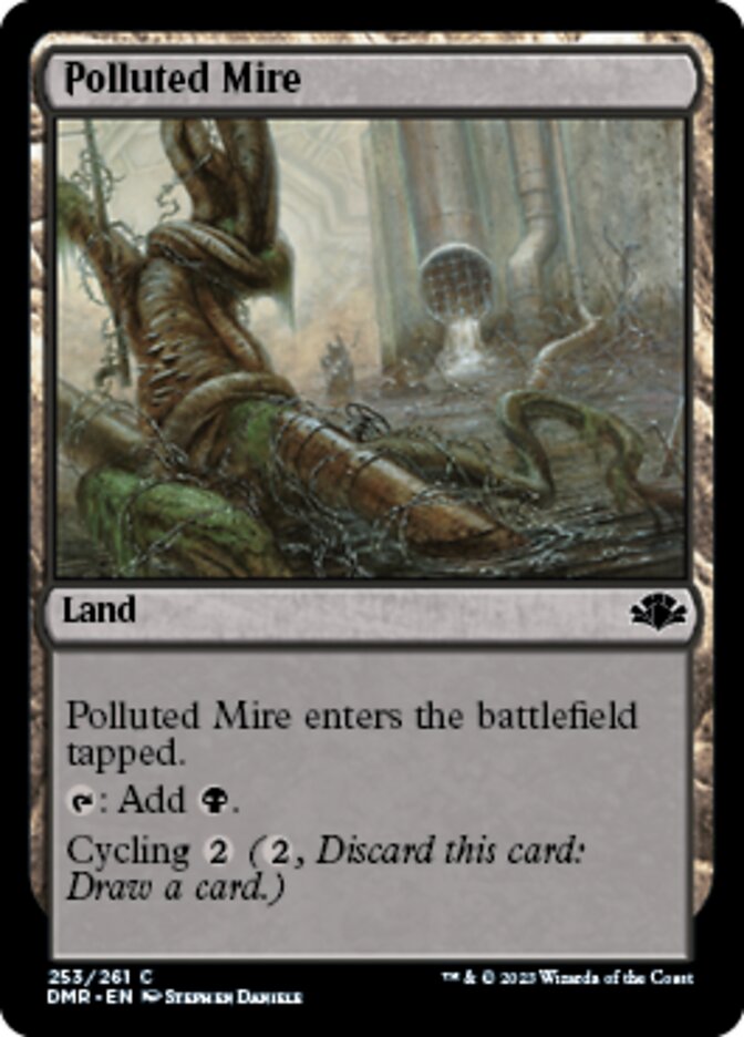 Polluted Mire [Dominaria Remastered] | Cracking-Singles