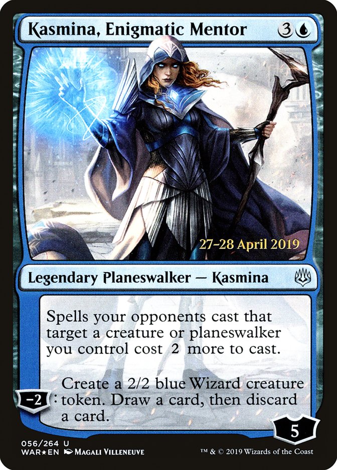 Kasmina, Enigmatic Mentor  [War of the Spark Prerelease Promos] | Cracking-Singles