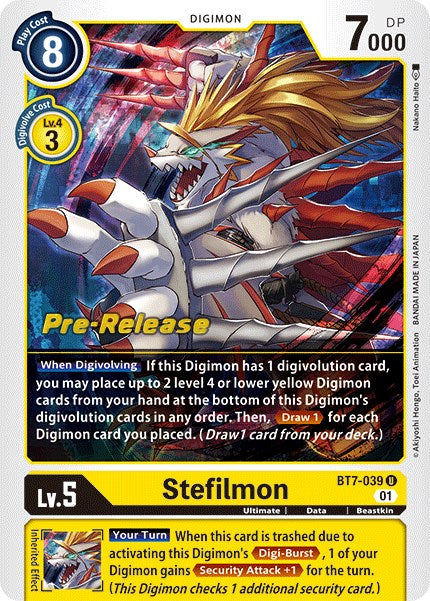 Stefilmon [BT7-039] [Next Adventure Pre-Release Cards] | Cracking-Singles