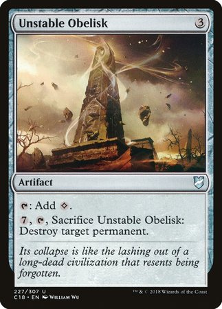 Unstable Obelisk [Commander 2018] | Cracking-Singles