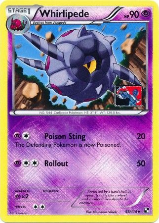 Whirlipede (53/114) (League Promo) [Black & White: Base Set] | Cracking-Singles