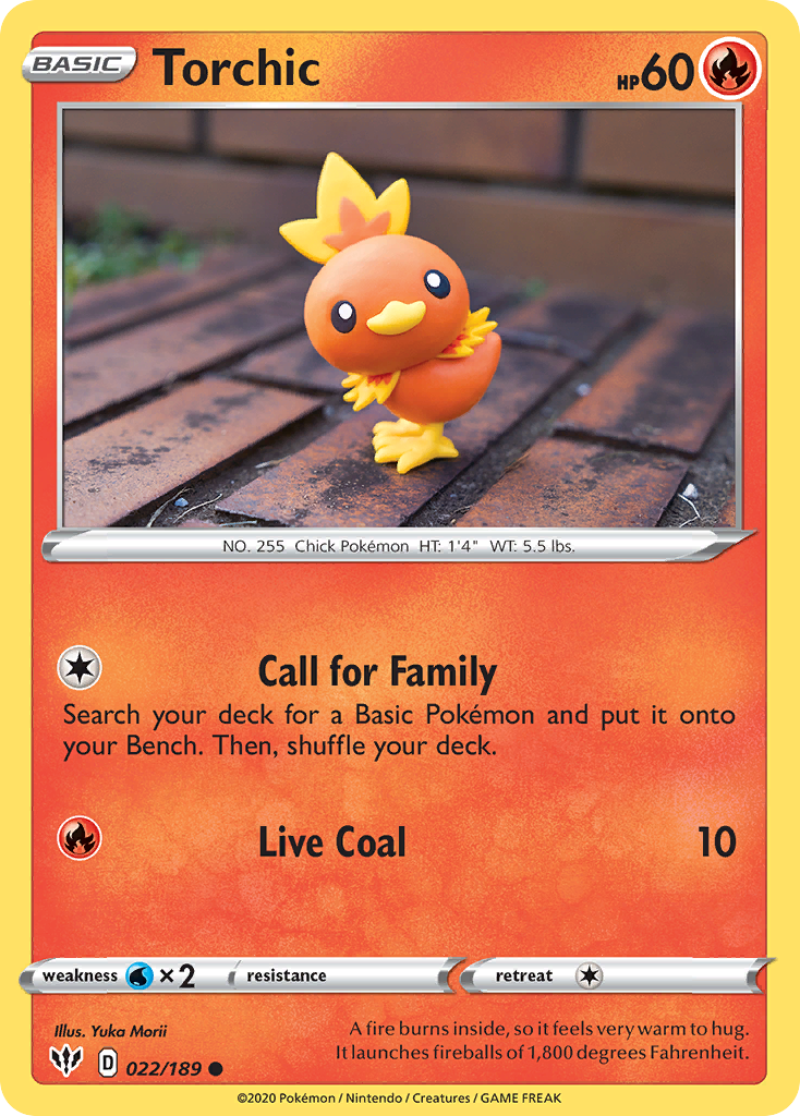 Torchic (022/189) [Sword & Shield: Darkness Ablaze] | Cracking-Singles