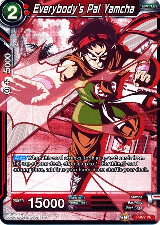 Everybody's Pal Yamcha (Alternate Art) [P-077] | Cracking-Singles