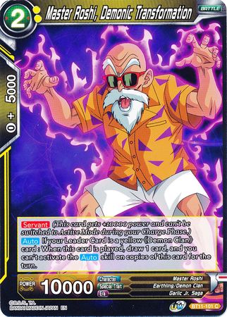 Master Roshi, Demonic Transformation [BT11-101] | Cracking-Singles