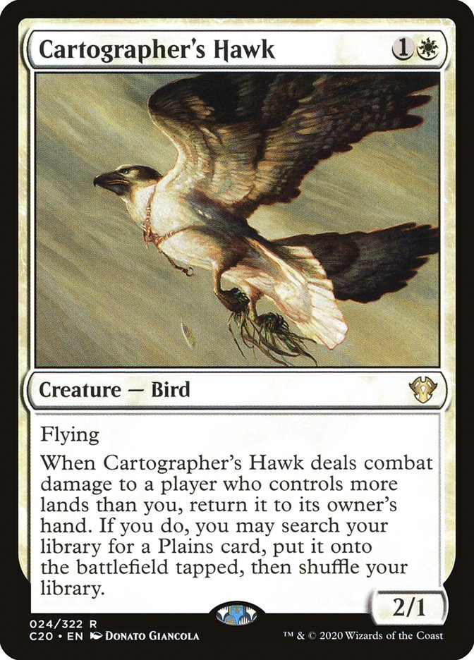 Cartographer's Hawk [Commander 2020] | Cracking-Singles