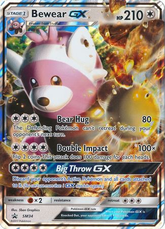 Bewear GX (SM34) (Jumbo Card) [Sun & Moon: Black Star Promos] | Cracking-Singles