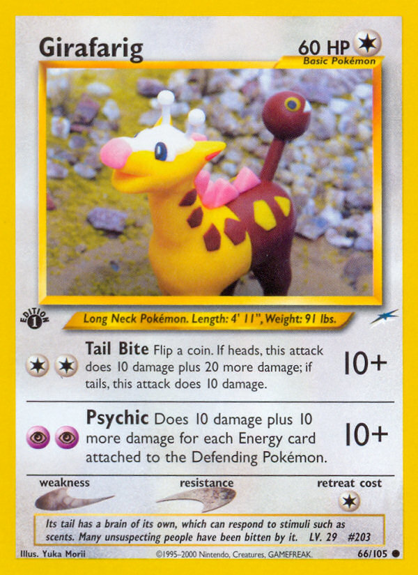 Girafarig (66/105) [Neo Destiny 1st Edition] | Cracking-Singles