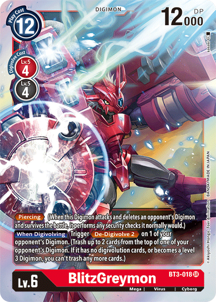 BlitzGreymon [BT3-018] [Release Special Booster Ver.1.5] | Cracking-Singles