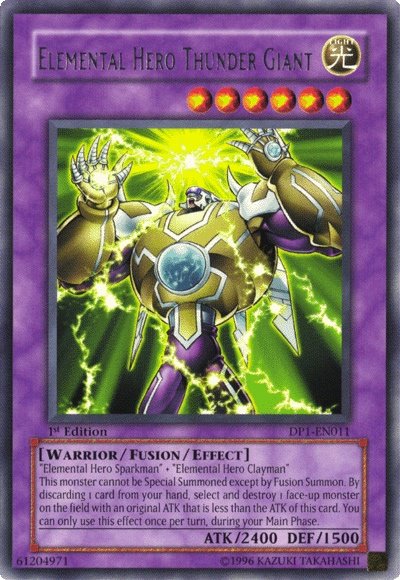 Elemental Hero Thunder Giant [DP1-EN011] Rare | Cracking-Singles