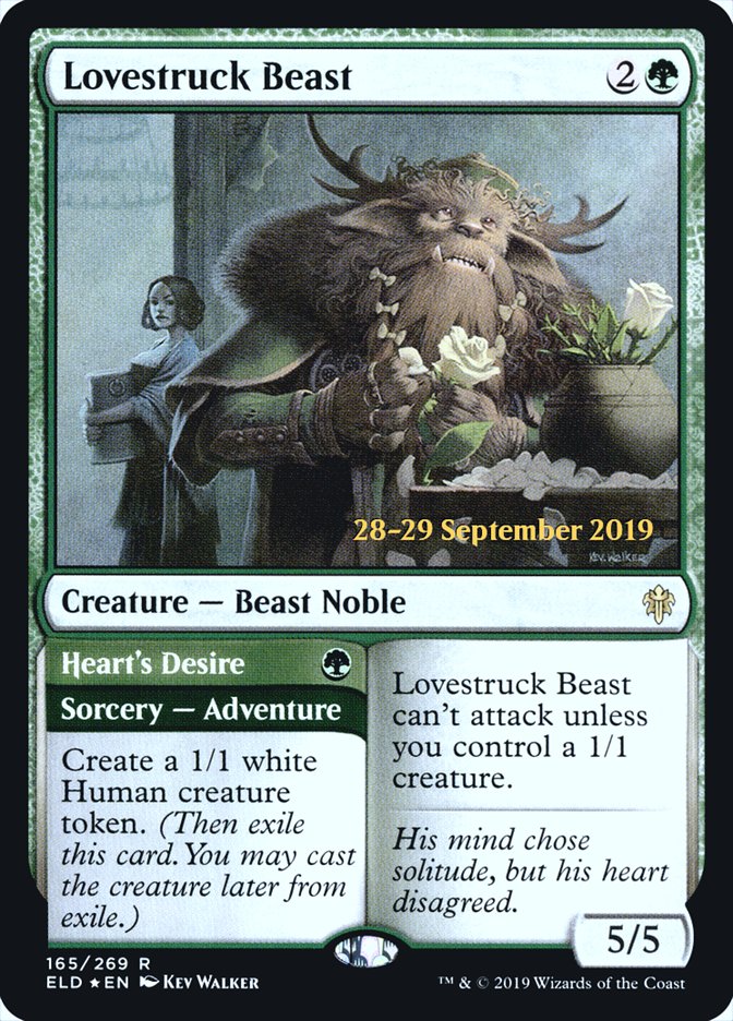 Lovestruck Beast // Heart's Desire  [Throne of Eldraine Prerelease Promos] | Cracking-Singles