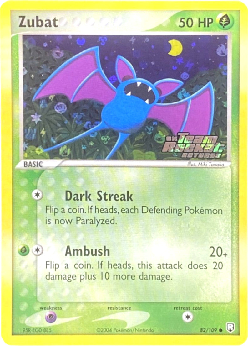 Zubat (82/109) (Stamped) [EX: Team Rocket Returns] | Cracking-Singles