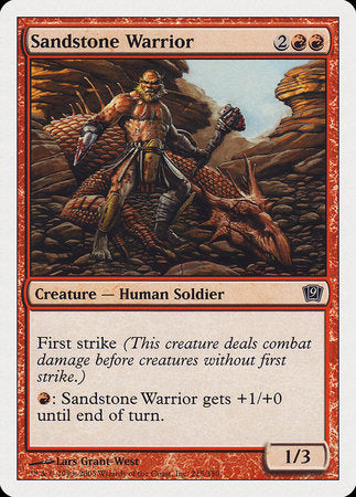 Sandstone Warrior [Ninth Edition] | Cracking-Singles