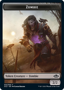 Snake // Zombie Double-sided Token [Commander Collection: Black Tokens] | Cracking-Singles