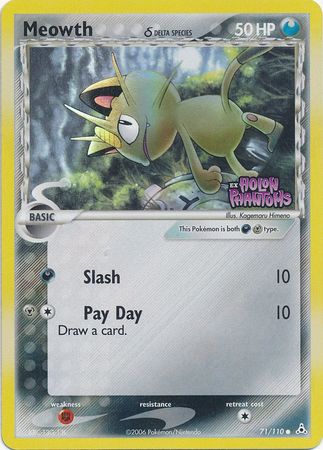 Meowth (71/110) (Delta Species) (Stamped) [EX: Holon Phantoms] | Cracking-Singles