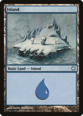 Island (374) [Coldsnap Theme Decks] | Cracking-Singles