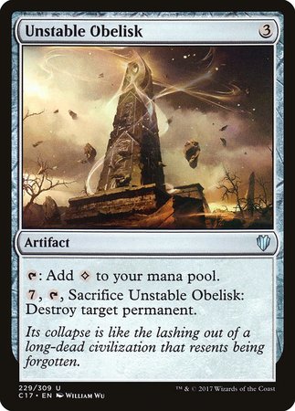 Unstable Obelisk [Commander 2017] | Cracking-Singles