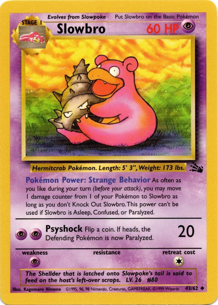 Slowbro (43/62) [Fossil Unlimited] | Cracking-Singles