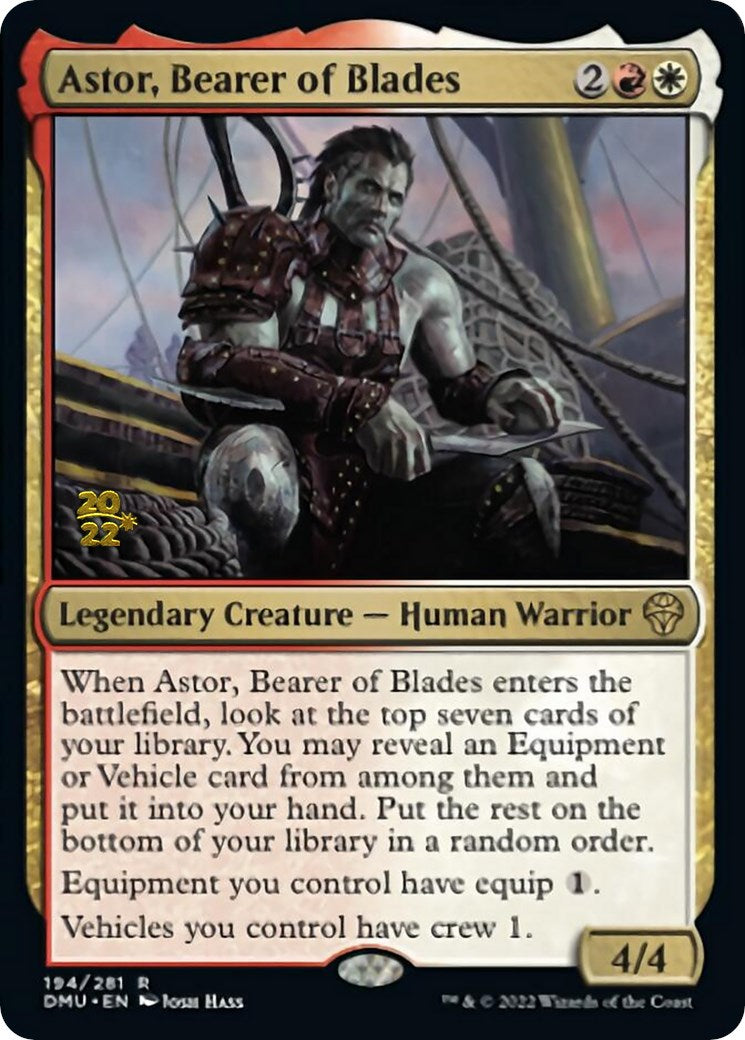 Astor, Bearer of Blades [Dominaria United Prerelease Promos] | Cracking-Singles