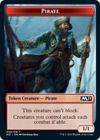 Pirate // Weird Double-sided Token [Core Set 2021 Tokens] | Cracking-Singles