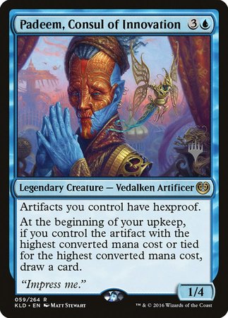 Padeem, Consul of Innovation [Kaladesh Promos] | Cracking-Singles